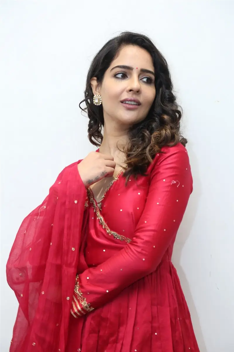 Malvi Malhotra at Tiragabadara Saami Movie Interview